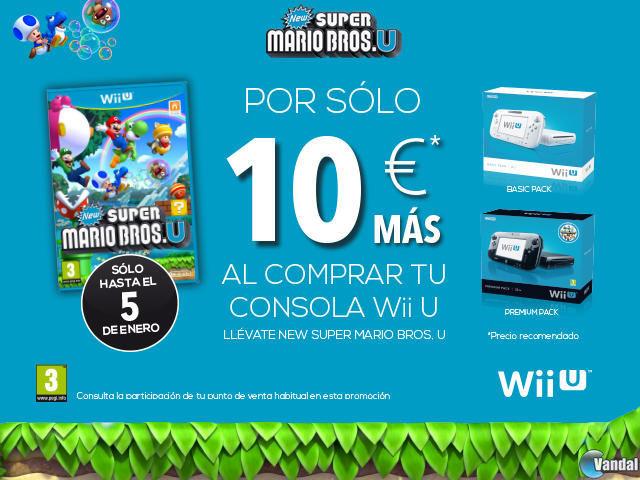 Consigue, hasta el D�a de Reyes, New Super Mario Bros. U por 10� al comprar una Wii U