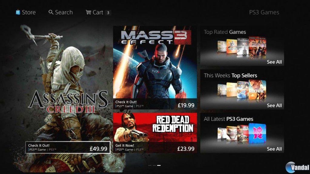 M�s im�genes del redise�o de PlayStation Store