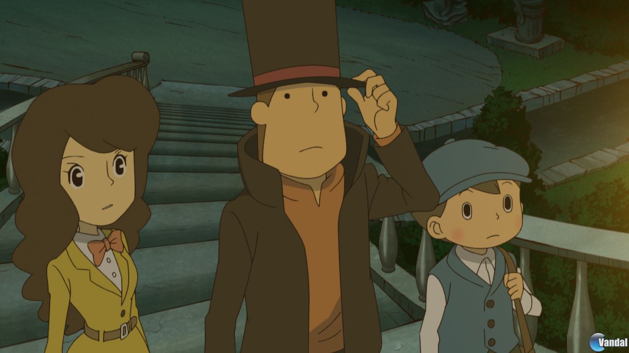 Nuevas im�genes de El profesor Layton y la m�scara de los prodigios
