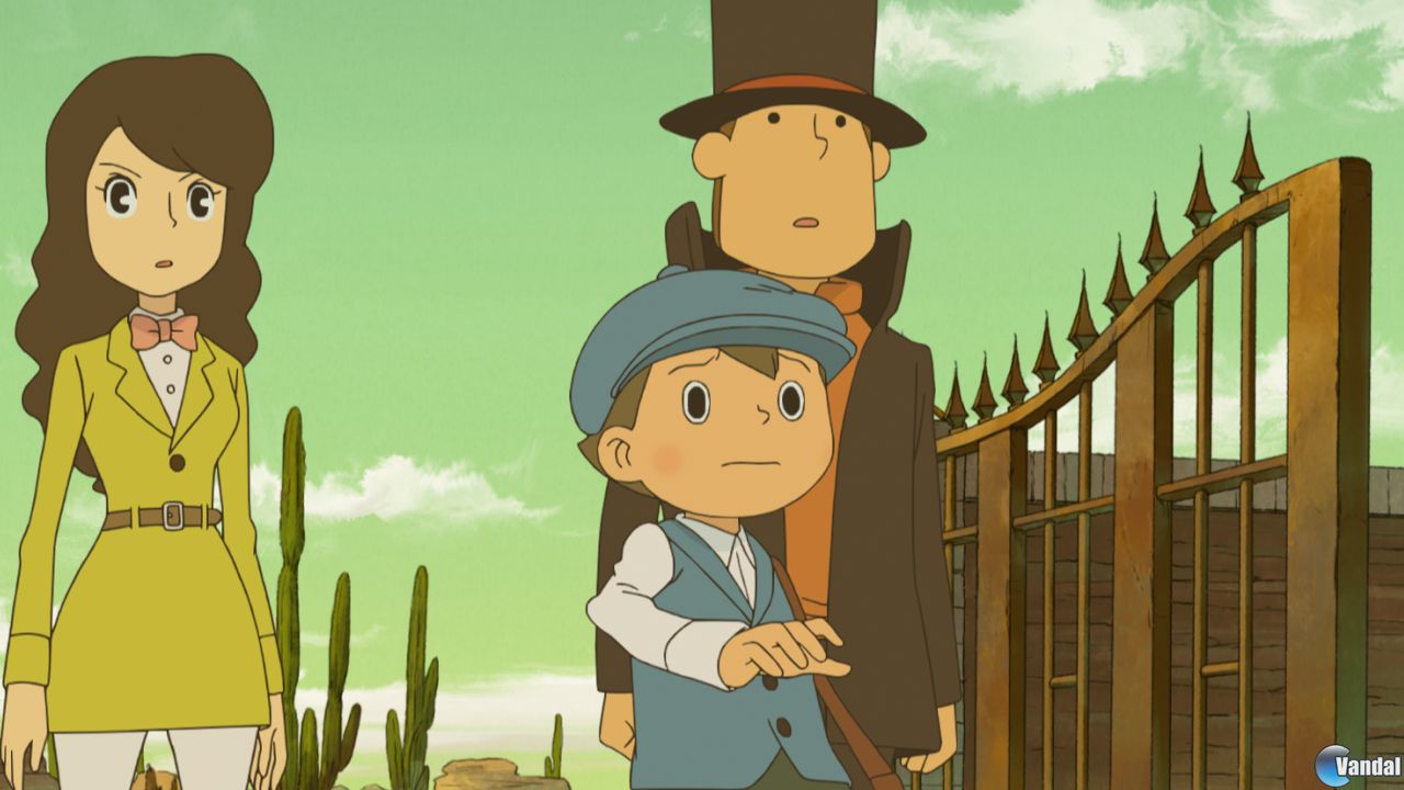 Nuevas im�genes de El profesor Layton y la m�scara de los prodigios