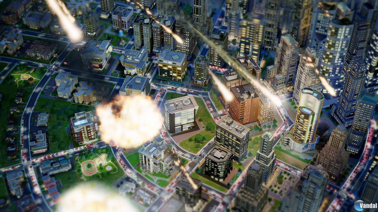 Los desastres se muestran en Sim City