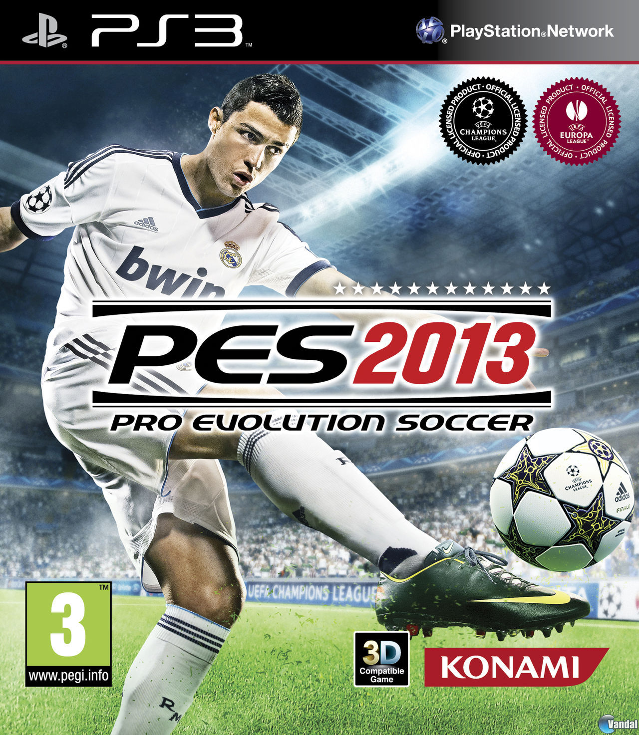 As� es la portada espa�ola de Pro Evolution Soccer 2013