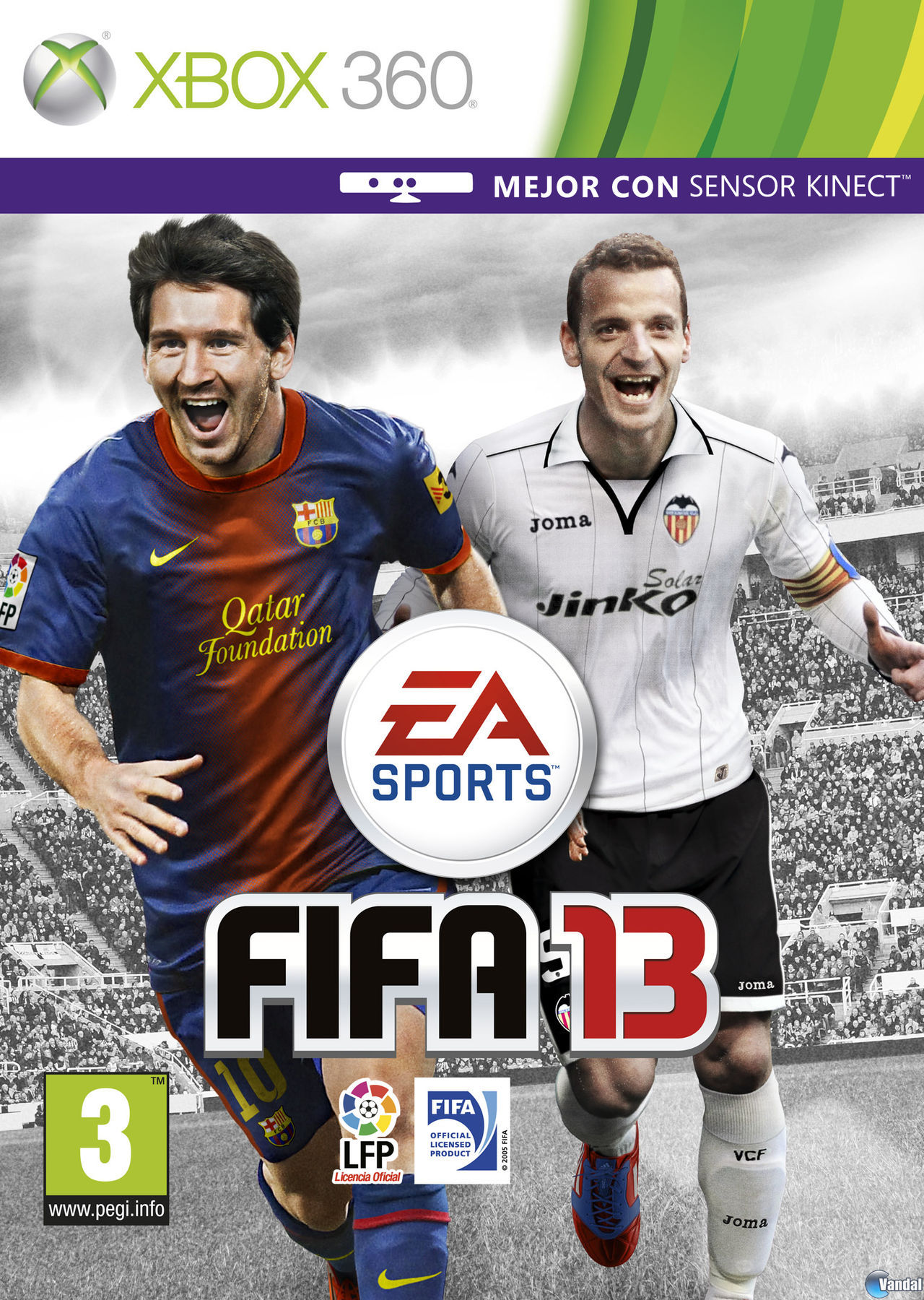 Roberto Soldado y Messi protagonizan en Espa�a la car�tula de FIFA 13