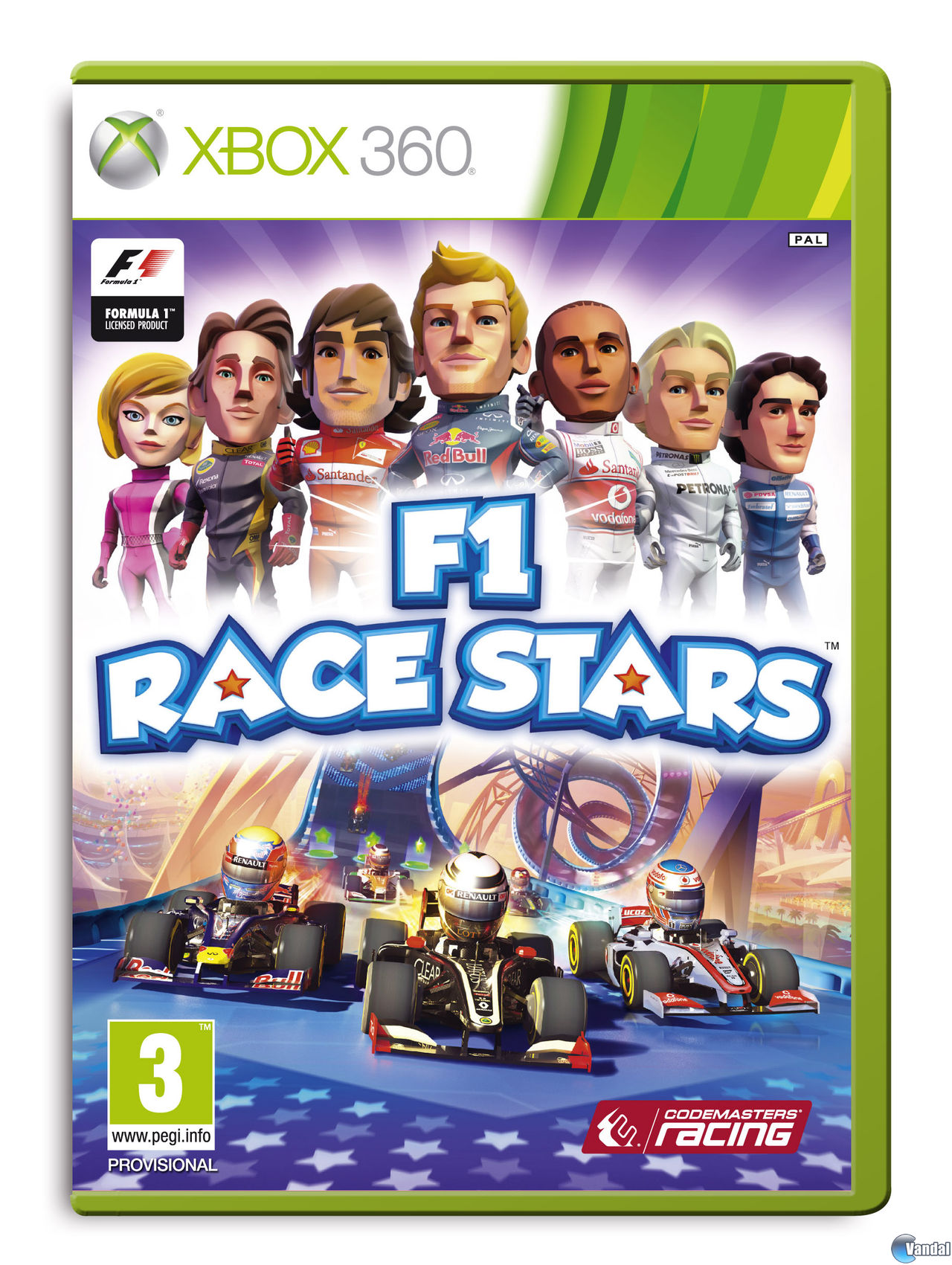 Presentada la car�tula de F1 Race Stars