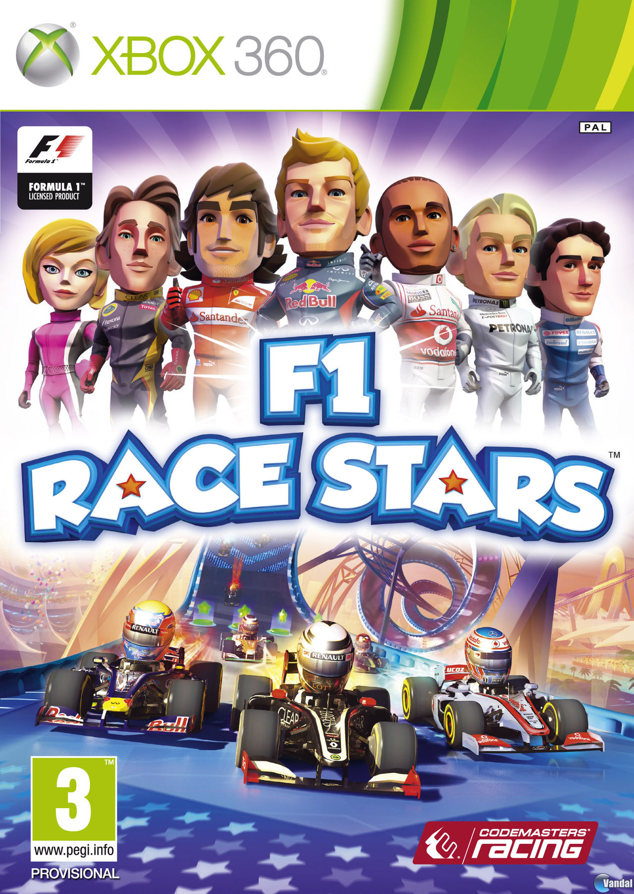 Presentada la car�tula de F1 Race Stars