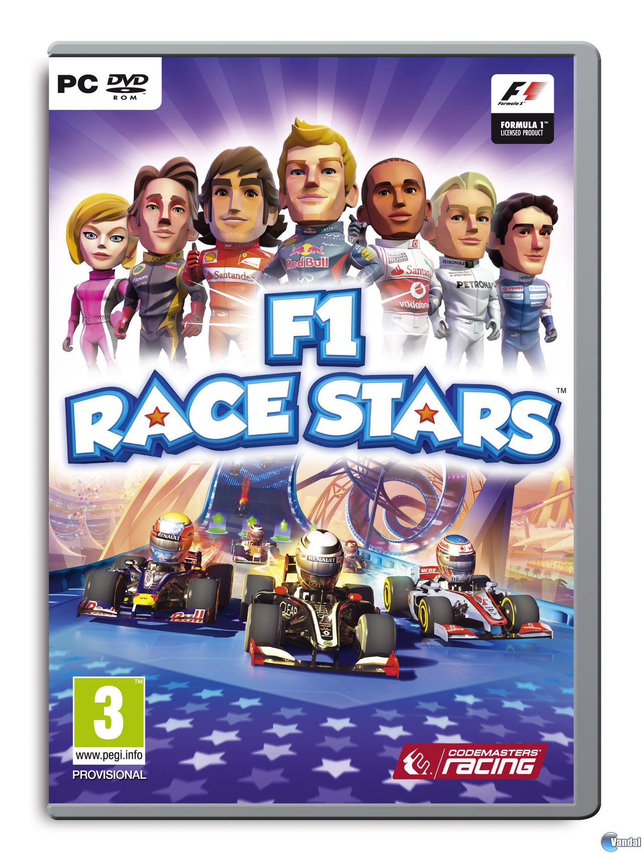 Presentada la car�tula de F1 Race Stars