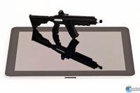 Un l�piz t�ctil con forma de rifle de asalto