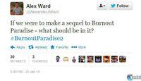 Criterion nos pregunta qu� queremos en Burnout Paradise 2