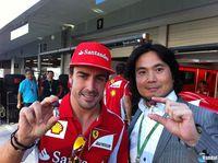 Fernando Alonso conoce al productor de Tales of