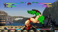 Zangief y Hulk luchan en Marvel vs Capcom 2