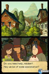 Pantalla El profesor Layton y la llamada del espectro