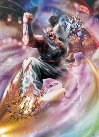 Se muestran ilustraciones de todos los personajes de Street Fighter x Tekken