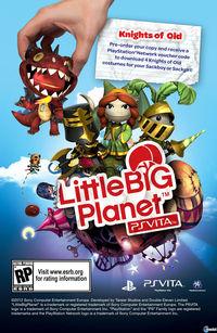 Disfraces de Bioshock y caballeros en la reserva de LittleBigPlanet Vita