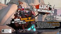 Desvelada la fecha de lanzamiento de la Mechromancer de Borderlands 2