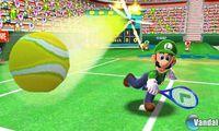 Mario muestra el saque en Mario Tennis