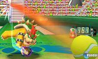 Mario muestra el saque en Mario Tennis