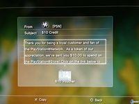 Sony estaría regalando 10 dólares en descargas a algunos usuarios de PlayStation Network
