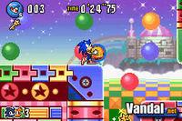 Pantalla Sonic Advance 3