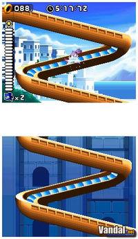 Pantalla Sonic Rush