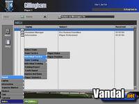 Pantalla Manager de Liga Profesional 2005