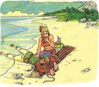 Se muestran las ilustraciones originales de The Legend of Zelda