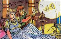 Se muestran las ilustraciones originales de The Legend of Zelda