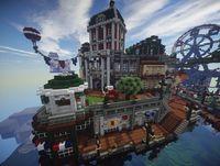 Recrean Columbia, la ciudad de BioShock Infinite, en Minecraft
