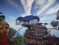 Recrean Columbia, la ciudad de BioShock Infinite, en Minecraft