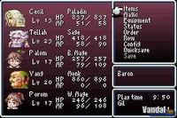 Pantalla Final Fantasy IV