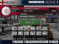 Pantalla Pro Evolution Soccer Management