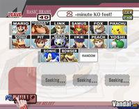 As� son las luchas b�sicas online de Super Smash Bros Brawl