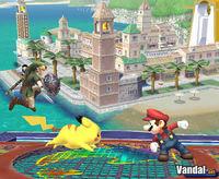 Descubre Ciudad Delfino en Super Smash Bros. Brawl