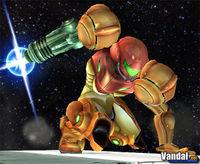 Samus Aran prepara su arma para Super Smash Bros. Brawl
