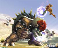 Desata la furia de Giga Bowser en Super Smash Bros. Brawl