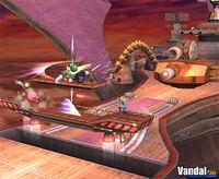 Combate en la nave Hal Abarda en Super Smash Bros. Brawl