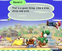 Sobrevive a las broncas de Rese T. en Smash Bros. Brawl