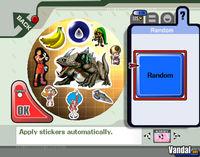Uso de las pegatinas en Super Smash Bros. Brawl