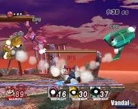 Sobrevive a una batalla multitudinaria en Super Smash Bros. Brawl