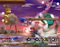 Sobrevive a una batalla multitudinaria en Super Smash Bros. Brawl