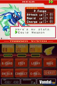 Pantalla Mega Man Star Force