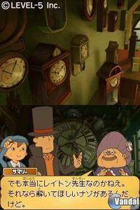 Pantalla Professor Layton y el futuro perdido