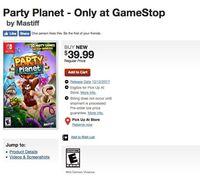 Mastiff prepara el título de minijuegos Party Planet para Nintendo Switch