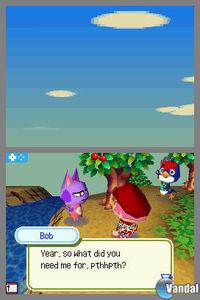 Pantalla Animal Crossing: Wild World