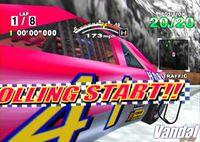 Pantalla Daytona USA 2001
