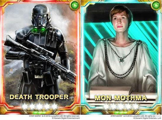 Star Wars Force Collection sum new cards for Rogue One