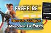 Noticia FREE FIRE MAX | C�digos de hoy mi�rcoles 14 de enero de 2026 - Recompensas gratis