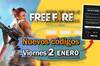 Noticia FREE FIRE MAX | Códigos de hoy viernes 2 de enero de 2026 - Recompensas gratis