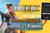 Noticia FREE FIRE MAX | C�digos de hoy viernes 27 de febrero de 2026 - Recompensas gratis
