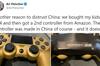 Noticia Un pol�tico de Estados Unidos culpa a China de que su mando falso de PS4 no funcione
