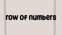 Imagen 8 de Row of numbers
